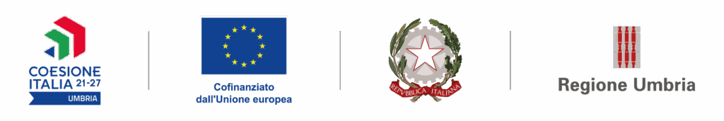 Loghi di Coesione Italia, Unione Europea, Repubblica Italiana e Regione Umbri...