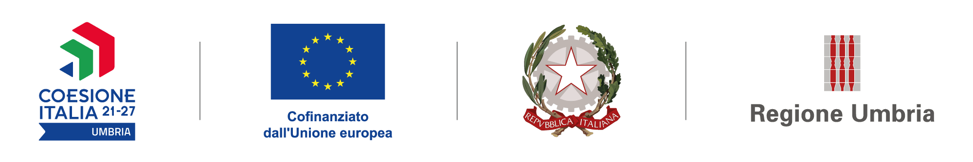 Coesione Italia - Unione Europea - Repubblica Italiana - Regione Umbria
